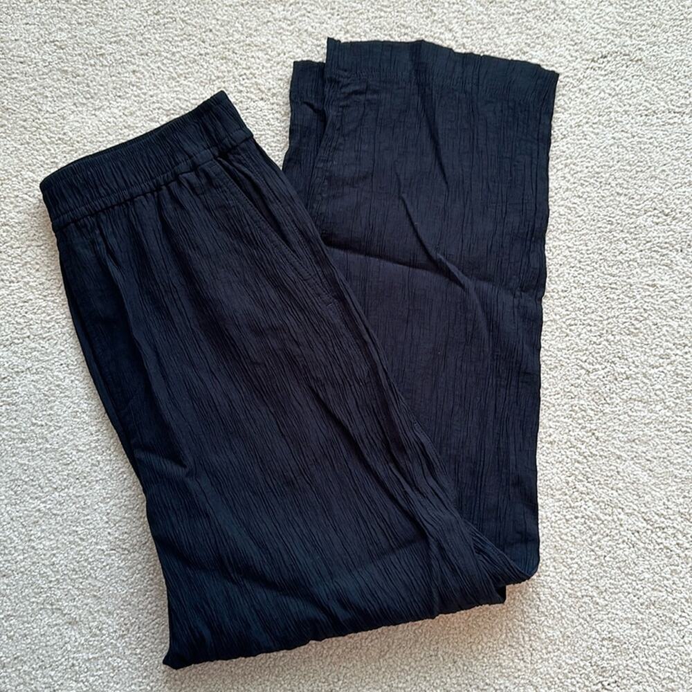 Madewell Viscose Crepe Black Pants Medium